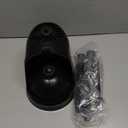 LOVLOY Toilet Plunger and Brush, Silicone Bowl Brush and Heavy Duty Toilet Plunger Set with Ventilated Holder, 2-in-1 Toilet Brush and Plunger Combo for 5.3-inch Toilet Drain Bathroom Cleaning (Black)