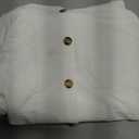 Dokotoo Women's Dressy Casual V Neck Short Sleeve Button Down Shirts Relaxed Work Business Loose Blouses Tops (White), XL