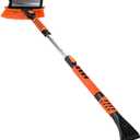3in1 Snow Brush and Ice Scraper for Car Windshield,42'' Extendable Heavy Duty Snow Broom Vehicle Snow Removal Tool for Car SUV Trucks (42 inch)