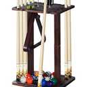 Pool Stick Holder-Pool cue holder floor stand with multiple storage designs , wood Pool Cue Rack Holder for 10 Cues Sticks Storage, Billiard Cue Racks for Billiard Room Club Pool Table Accessories