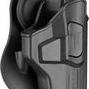 CYTAC OWB Holster for Glock 42 - Index Finger Released | Adjustable Cant | Autolock | Outside Waist Band Carry | Silicone Pad Paddle | Matte Finish -Right Handed