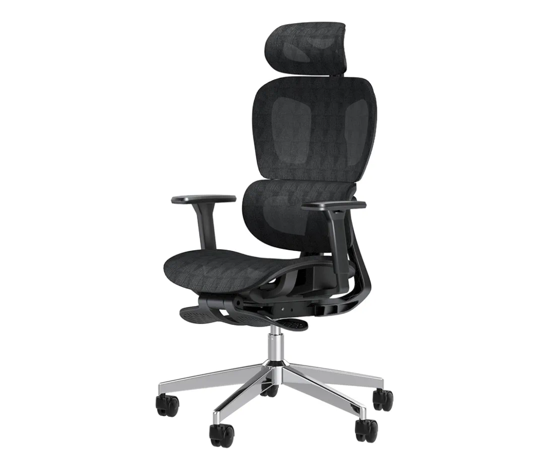 Ergonomic Mesh Office Chair with 3D Adjustable Armrest,Plastic Frame High Back Desk Computer Chair Ergo3d Ergonomic Office Chair with Wheels for Home & Office Black