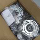 Rustic Wall Sconces Fixtures with Plug in Cord, Set of Two Indoor Vintage Rattan Wall Light Industrial Lamp Fixture Farmhouse Metal Sconces Light for Bedroom Bedside Living Room (2 PACK)