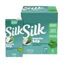 Silk Shelf-Stable Organic Soy Milk, Unsweetened, Dairy-Free, Vegan, Non-GMO Project Verified,32 Fl Oz(Pack of 6), BBD: AUG 05, 2026