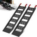 LIEKUMM 40" Heavy Duty Truck Ramps, 2200 lbs Loading Ramps for Pickup Trucks, Metal Truck Bed Ramps for ATV, Lawn Mower, Trailer Use