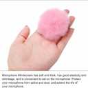2 x PATIKIL Furry Microphone Windscreen 7mm x 65mm Mic Cover Windshield for Indoor Outdoor Microphone Pink