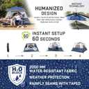 6 Person Instant Tent, Waterproof Pop Up Tents for Camping with Rainfly, 60 Seconds Easy Setup, Automatic Cabin Tent for Family Camping with Expandable Carry Bag & Upgraded Ventilation (6 Person)