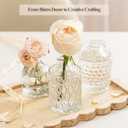 Clear Glass Bud Vase Set of 32 Pcs,Small Bud Vases in Bulk,Glass Crystal Flower Vases Table Centerpieces for Party Event Wedding Decor Baby Shower Decorations (Clear, 32 Pcs)