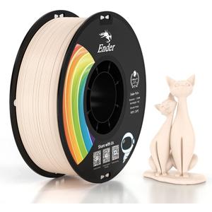 Creality 3D Printer Filament, PLA Plus Filament 1.75mm Beige, PLA Pro Toughness Upgraded Dimensional Accuracy +/- 0.03mm, 1KG Spool(2.2lbs) Ender PLA+ Filament for Most 3D Printer