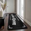 Runner Rugs for Kitchen Hallway, Modern Washable Bathroom & Laundry Room Mat, Non-Slip Microfiber Doormat for Entryway, Small Rugs Indoor Use - Skid Resistant Backing 24x72 inch
