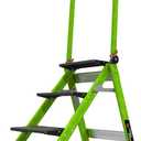 Little Giant Jumbo Step 3-Step Foldable 3 ft Fiberglass Stool