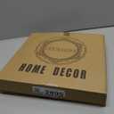 Gold Round Decorative Tray with Handles, 13" Elegant Coffee Table Serving Tray for Ottoman Living Room, Bathroom, Outdoors, Breakfast