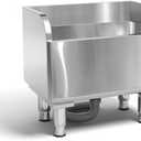 Stainless Steel Floor Mop Sink - Mounted Mop Service Basin for Commercial Use (23.6'16.1'21.6')