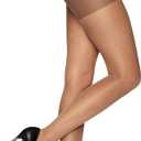 L'eggs Sheer Energy Women's Medium Support Leg, Control Top, Sheer Toe, Compression Tights, 3, Suntan (Pack of 3), X-Large