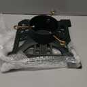 Huwena Christmas Tree Stand with Water Reservoir 8ft Christmas Tree Holder Real Xmas Artificial Trunks Stand Fits Up to 5" Pine Holder Base Cast Iron for Xmas Rustic Decoration Square (Black,Vintage)