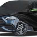 Car Cover Custom Fit for 2008-2026 Mercedes Benz C-Class C300 C350 C400 C450, Migaven Waterproof Full Exterior Cover Sun Rain Protection with Door Zipper and Cotton Lining