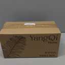 2 Pack Rattan Tissue Box Cover Square, Hand Woven Wicker Tissue Holder, 5.5 x 5.5 X 5.7 inch, Natural