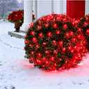 Efunly LED Christmas Net Lights for Bushes Outdoor, 100 LED 5ftx5ft Waterproof 8 Modes Connectable Mesh Lights for Bushes, Garden, Yard, Trunk, Outdoor Christmas Decorations