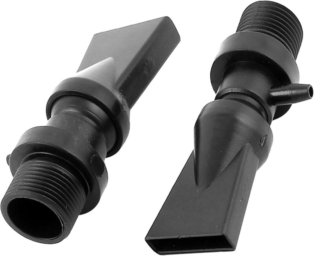Aquarium Nozzle Water Outlet, Duckbill Nozzle Water Outlet Return Pipe Plumbing for Aquarium Fish Tank(Black, 2Pcs)