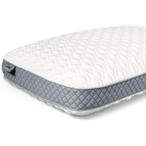 Sealy Molded Bed Pillow for Pressure Relief, Adaptive Memory Foam with Washable Knit Cover, Standard, 16x24x5.75 Inches, White, Grey (16x24x5.75 Inches)