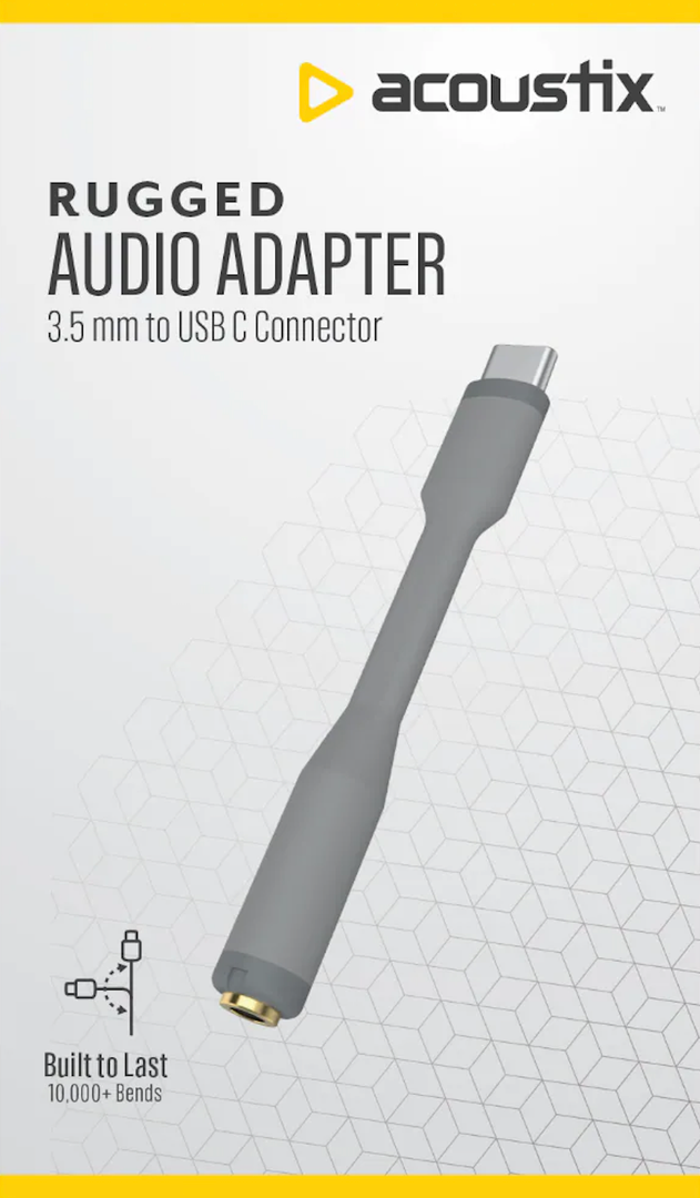 CCY 3.5MM TO USB C AUDIO ADAPTER Grey