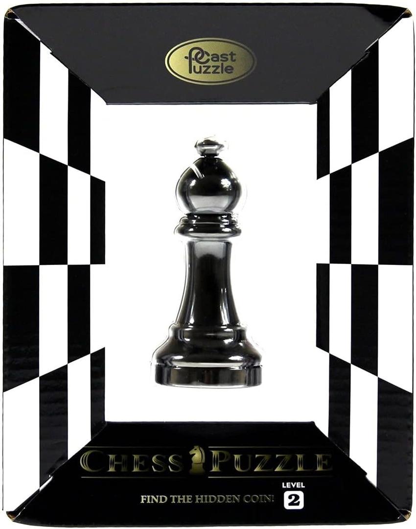 Black Cast Puzzle Premium Series ~ Chess Piece Puzzle~ Bishop by Hanayama - Decorative Product