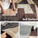 Modern Geometric Patchwork Rugs for Living Room, Soft Large 10x14 Area Rug