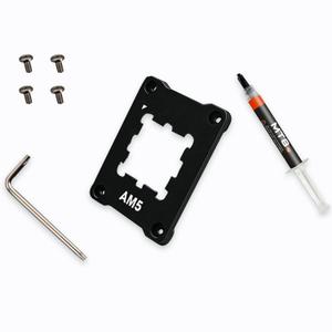 2 x AM5 Contact Frame Anti-Bend CNC Aluminum Mount for Ryzen 7000/9000 | Uniform CPU pressure, w/ thermal paste & screwdriver, scratch-free, capacitor-safe, improves heat transfer