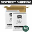 Depend Silhouette Adult Diapers, Incontinence & Postpartum Bladder Leak Underwear for Women, Maximum Absorbency, Small, Black, 60 Count (2 Packs of 30)