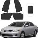 Front Side Half Window Shade Foldable Custom Fit for Toyota Corolla 2009-2013 Car Window Shades for Side Window Sun Shade UV Protection Heat Insulation for Camping Sleeping 4PCS