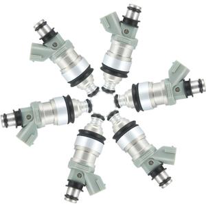 Motoforti 6 Pcs 23250-62030 Fuel Injector Nozzle Fit for Toyota T100 3.4L Tacoma 4Runner Tacoma 3.4L for Lexus ES300 Camry 3.0L 23209-62030 842-12183 FJ180 Long-Lasting