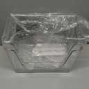 Delamu 2 Set Pantry Organizers and Storage, Waste Bag Holder Under Sink Organizer for 4-13 Gal Bags, Waste Bag Dispenser with Bamboo Top for Onion, Potato, Garlic, Clear (11-7/32"L7" W7-1/8"H)