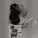 Zoofen Luggage Replacement Wheels 2 pcs Suitcase Replacement Wheels Wear-Resistant Luggage Wheels for Most Suitcase Repair (Black)