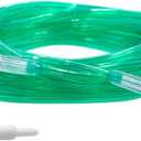 Standard green oxygen tubing with 2 standard connectors 25' 6 channel