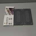 Water Absorbing Stone Tray for Sink, Quick Drying Diatomite Bathroom Tray Countertop, Stone Drying Mat for Kitchen Counter Faucet, Soap Dish Dispenser Vanity Organizer, Dark Grey-B-8.3" x 4"