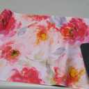 French KOKO Large Mouse Pad Desk Mat 15" x 30"  Extended Floral Desk Protector for Keyboard & Mouse  Non-Slip Waterproof Cute Office Pad Aesthetic Workstation Mat (Call Me Pretty)