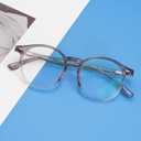 GUDVUE Blue Light Glasses, Computer/Gaming/TV/Phones Glasses for women, Anti Glare/UV400/Eye Strain (Gray Brown)