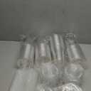 100 Pack 16 oz Disposable Plastic Cups with Lids and Straws, Clear Party Coffee Cups for Cold Beverages, Smoothies, Iced Coffee, and Leak-Proof, BPA-Free