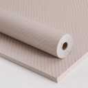 Haimin Fabric Wallpaper Textured Contact Paper (24in X 393in) Grasscloth Wallpaper Peel and Stick Faux Linen Wall Paper Waterproof Vinyl Self Adhesive (Light Brown-1)