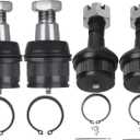 SCITOO 4pcs Suspension Kit For 1999-2019 For Ford for F-250 Super Duty for F-350 SD 2000-2005 Excursion 1994-1999 For Dodge Ram 2500 3500 w/Suspension Parts Lower Ball Joint Upper Ball Joint
