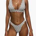 Bathing Suits for Women Deep V Neck Sexy Two Piece Bikini Sets for Women Thong Halter Cheeky Swimsuit M