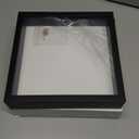 Ninsula 8x8 Shadow Box, Shadow Box Frame with Soft Linen Back - Push 12PCS Pins Included, 3D Picture Display Cases Box for Flowers, Tickets, Souvenirs, Photographs, Handicrafts (Black)