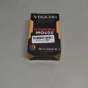 VEGCOO Wireless Gaming Mouse, C30 Silent Click Wireless Rechargeable Gaming Mouse with Double-Click Key and Colorful LED Lights, 3 Level Adjustable DPI for Gaming and Working (Pink)