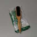 GranNaturals Boar Bristle Slick Back Hair Brush for Sleek Ponytail Bun & Smoothing Baby Hairs, Flyaways, Edge Control - Backcombing & Teasing Hairbrush with Wide Rat Tail for Sectioning & Parting