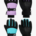 SATINIOR 2 Pairs Kids Waterproof Winter Snow Gloves Ski Gloves for Boy Girl Outdoor Warm Thickening Snowboar