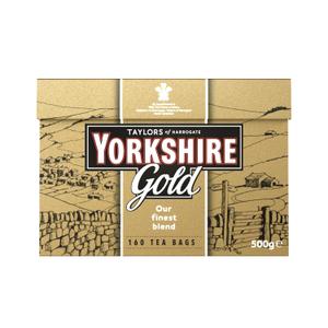 Yorkshire Tea, Gold, Pillow Tea Bags, 160 Count (Pack of 1), Premium Blend, Rich, Smooth, and Satisfying, Classic British Breakfast Blend, Caffeinated, Enjoy Hot or Iced, 160 Teabags