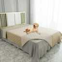 Ameritex Waterproof Dog Bed Cover Pet Blanket for Furniture Bed Couch Sofa Reversible, Beige, Size 50*80 inch