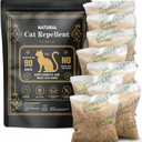 Cat Repellent Indoor & Outdoor, Cat Urine Deterrent, Cats Pee Repellant, Cat Scratch Deterrent for Furniture/Rug/Curtain, Keep Cats Out of Yard (1 Ounce (Pack of 8))