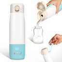 Portable Bottle Warmer for Travel, Bottle Warmer On The Go with Quick Heating, Preset Modes and Precise Temperature Control, Water & Milk Warmer with Long Battery Life, Blue