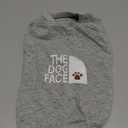 Personality Canine Attire: Soft, Lightweight Cotton Dog Clothes with 'The Dog Face' Print. Small and Medium Breeds, Perfect for Everyday Wear, Comfortable and Breathable Dog Shirt Grey S